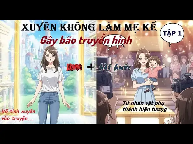 'Video thumbnail for Xuyên không làm mẹ kế Gây bão truyền hình Tập 1 | Truyện Ngôn Tình Hài Hước – Showbiz'
