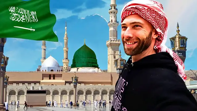 Video thumbnail for 100 Hours in Medina, Saudi Arabian Food Tour! (Full Documentary) American In The Prophets Tomb!!
