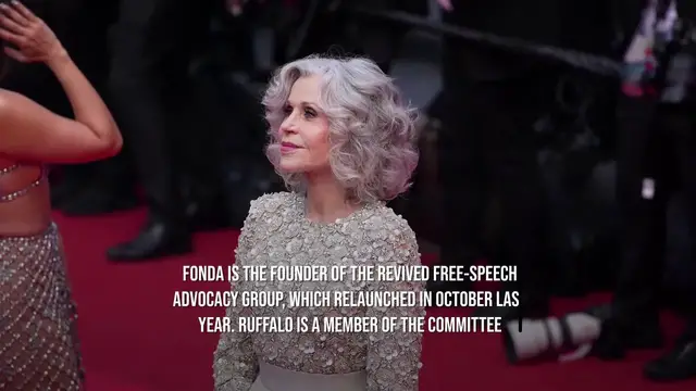 Video thumbnail for Jane Fonda defends Mark Ruffalo amid antisemitism accusations.