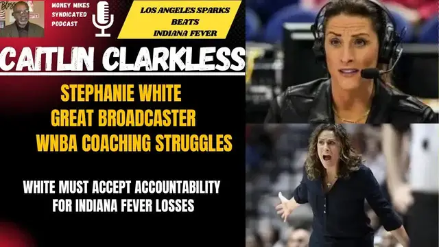 Video thumbnail for money mike’s syndicated podcast: stephanie white: from wnba coaching struggles to broadcasting success (without caitlin