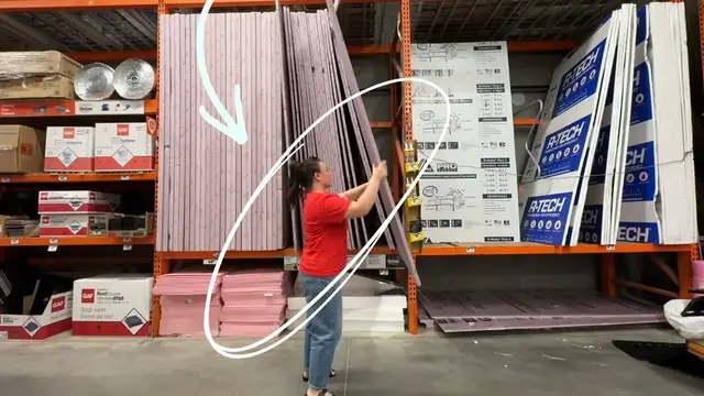 Video thumbnail for She Buys a GIANT Foam Board At Home Depot For A Genius Bedroom Idea!