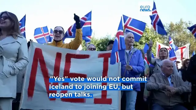 Video thumbnail for Iceland goes to the polls in high-stakes EU referendum