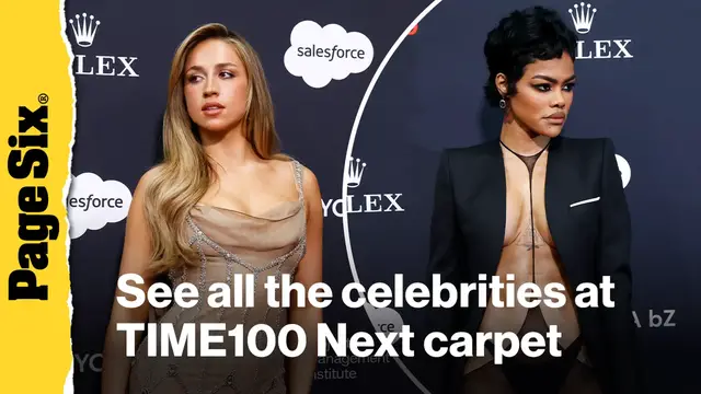 'Video thumbnail for See all the celebrities at TIME100 Next carpet in NYC'