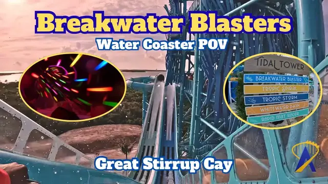 Video thumbnail for Breakwater Blaster Water Coaster at Norwegian Cruise Line's Waterpark