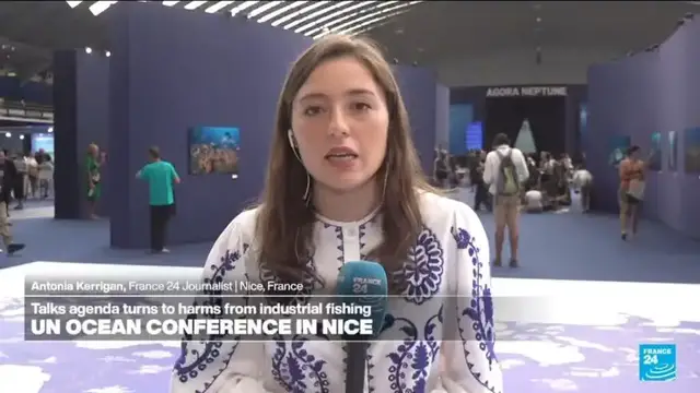 Video thumbnail for Talks agenda turns to harms from industrial fishing in the UN Oceans conference summit