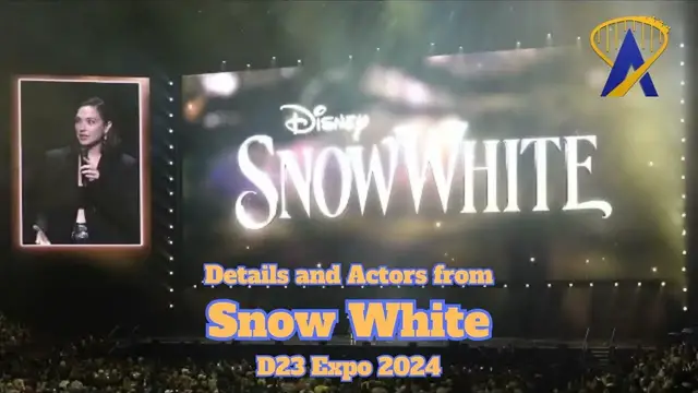 Video thumbnail for Disney Live Action Snow White Stars at D23 2024
