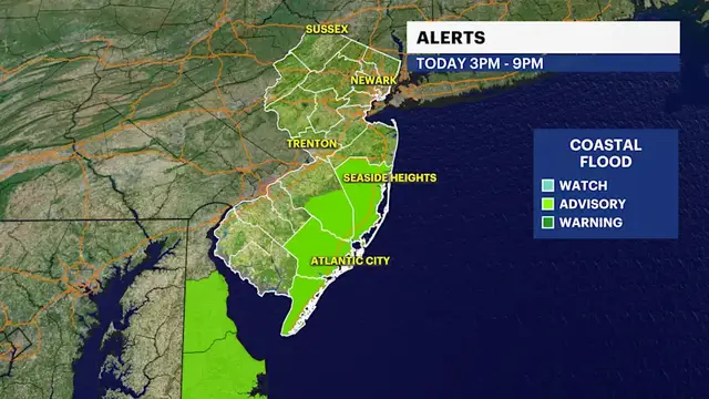 Video thumbnail for Minor coastal flooding with high tides today, otherwise tranquil