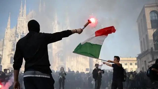Video thumbnail for Italy sends troops, toughens security laws after Milan clashes