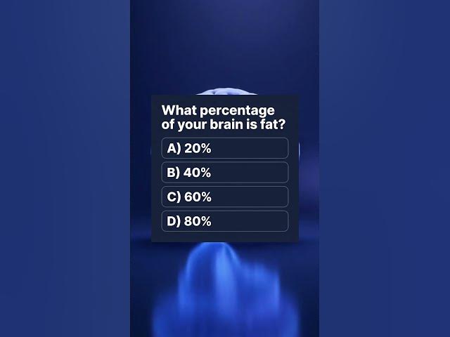 Video thumbnail for What percentage of your brain is actually fat?