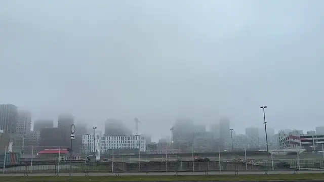 Video thumbnail for Russia: Fog over Moscow.