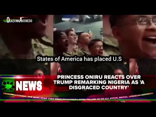 Video thumbnail for Princess Oniru Reacts Over Trump Remarking Nigeria As 'A Disgraced Country'