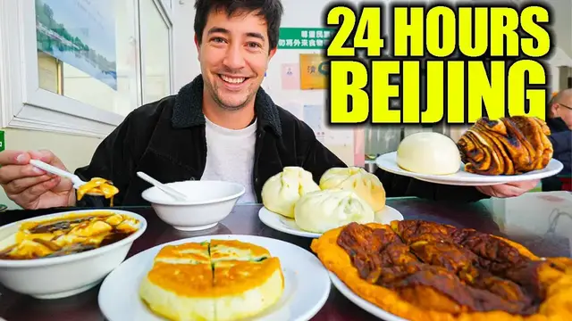 Video thumbnail for 24 Hours of BEIJING’S Best Food  Peking Roast Duck + Hutong Street Food Tour!