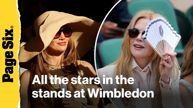 Video thumbnail for Jennifer Lopez, Nicole Kidman and more: See all the stars in the stands at Wimbledon