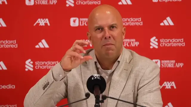 'Video thumbnail for 'We didn't run out of mentality' - Slot on nervy 2-1 win in Merseyside derby'
