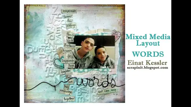 Video thumbnail for Mixed Media Layout: Words