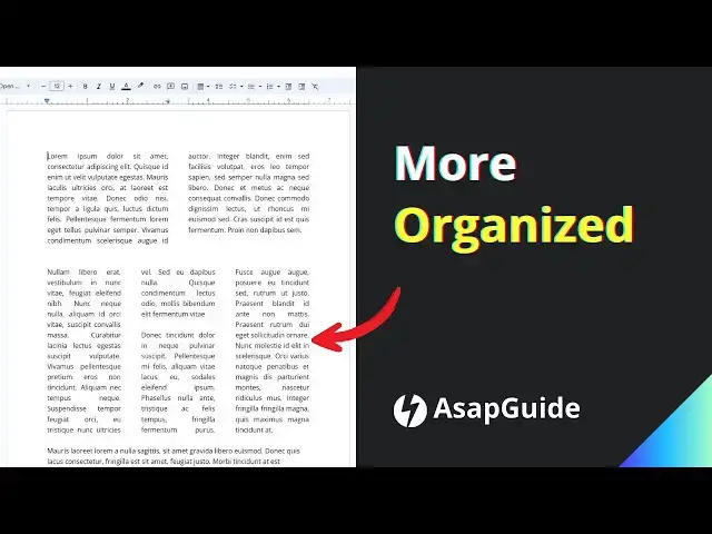 Video thumbnail for How to Add Column in Google Docs to be More Organized