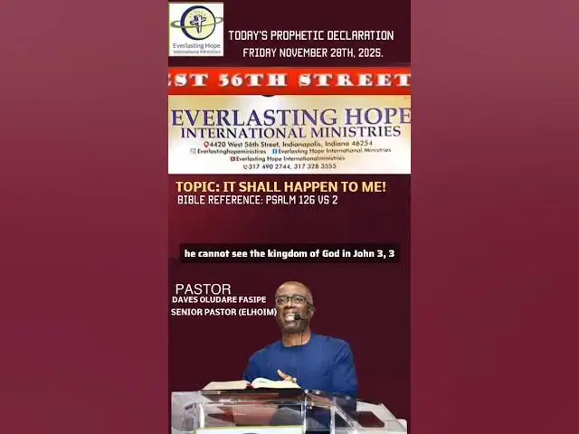 Video thumbnail for PROPHETIC DECLARATION