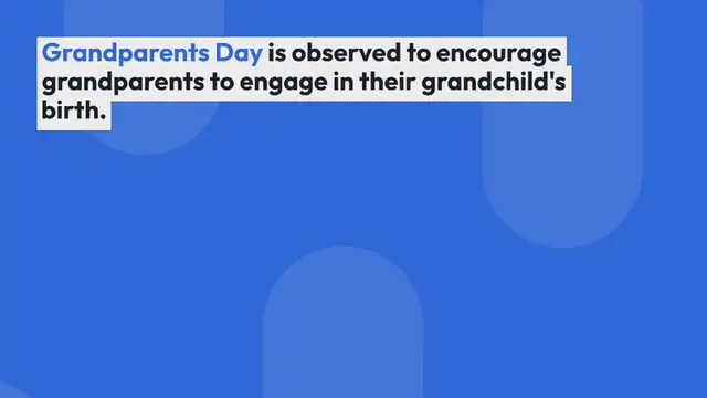 Video thumbnail for National Attend Your Grandchild's Birthday Day