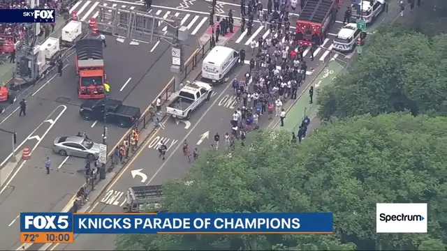 Video thumbnail for WATCH: Knicks parade through Canyon of Heroes
