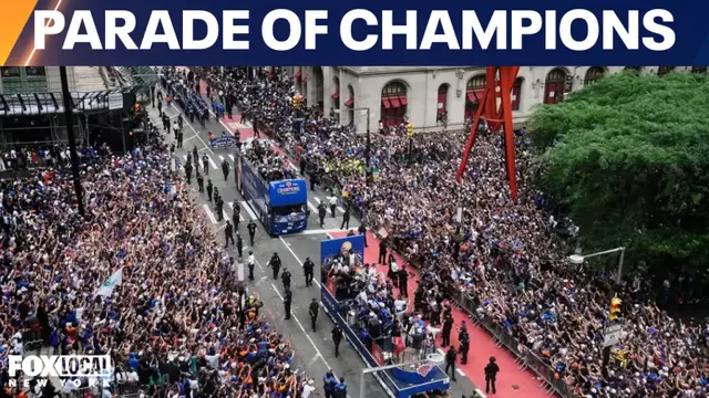 Video thumbnail for WATCH: Knicks parade through Canyon of Heroes