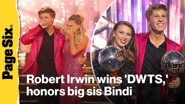 Video thumbnail for Robert Irwin wins 'DWTS,' gives sister Bindi an emotional shoutout