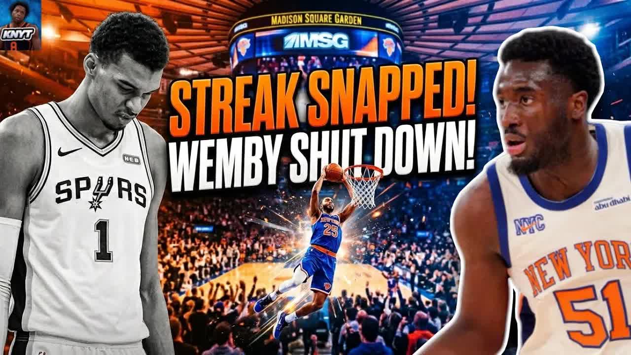 Video thumbnail for knyt: knicks shut down wemby! mo diawara changes everything