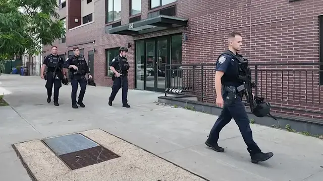 Video thumbnail for One man dead after shooting, injuring officer in Bed-Stuy