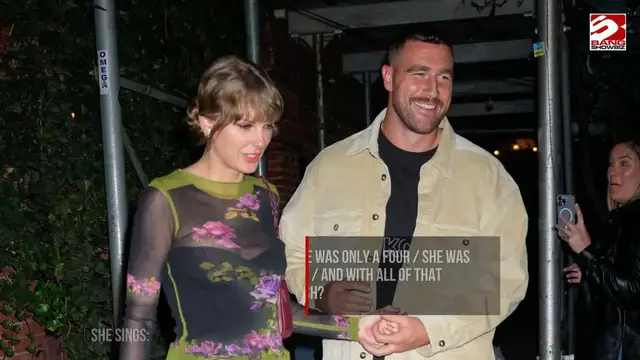 Video thumbnail for Taylor Swift's heartfelt declaration for Travis Kelce on her new song