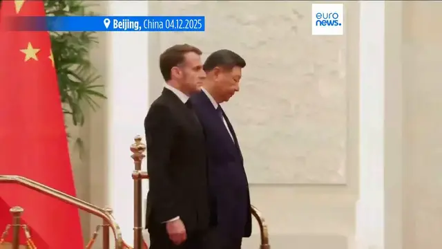 Video thumbnail for World risks 'disintegration of the international order' as Macron urges Xi to back Ukraine peace