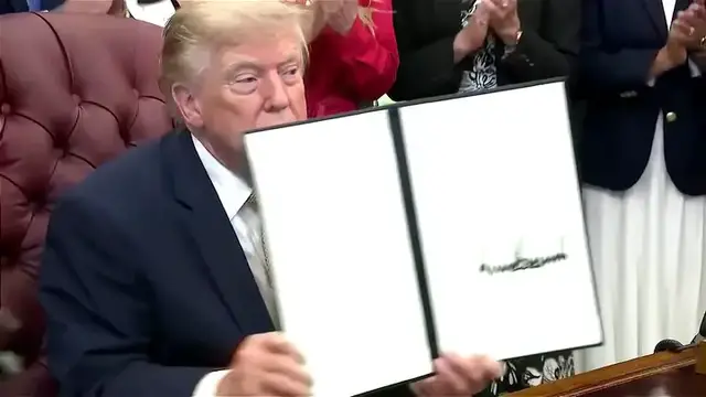 Video thumbnail for Trump forms new commission to address quality of life issues for military spouses