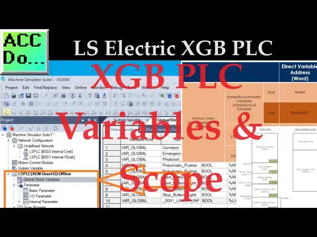 Video thumbnail for LS Electric XGB PLC Variables and Scope