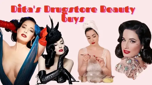 'Video thumbnail for Dita Von Teese's Favorite Drugstore Beauty Products Revealed'