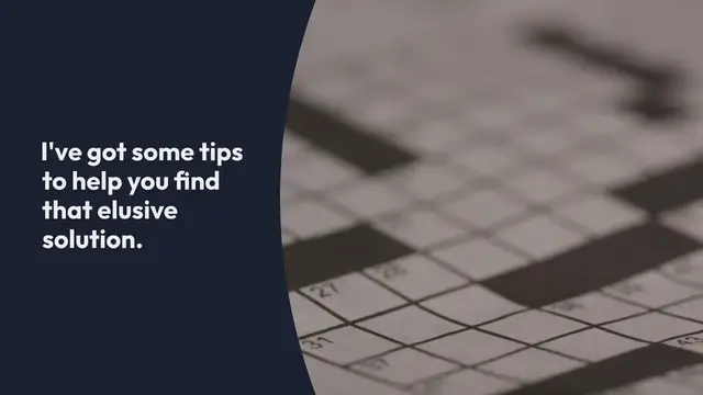 'Video thumbnail for Find a crossword solution : Crossword puzzle'