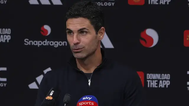 'Video thumbnail for Arteta all smiles after 'big, big result' at Old Trafford'