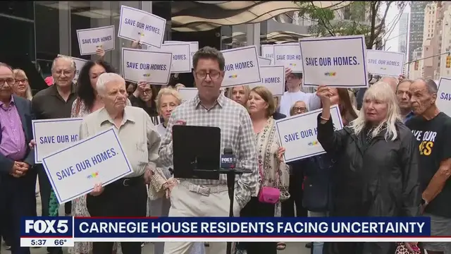 'Video thumbnail for Last affordable building along billionaires' row rallies against displacement'