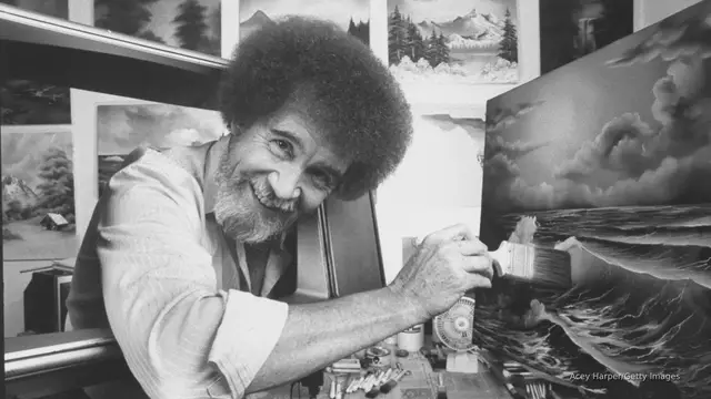 'Video thumbnail for Bob Ross paintings to be auctioned to help fund public broadcasters'
