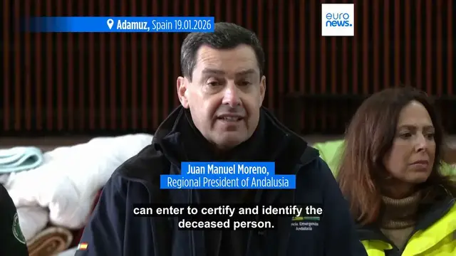 Video thumbnail for Spain announces three days of mourning after 40 people have died in the Adamuz tragedy