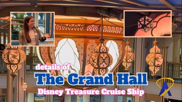 Video thumbnail for Grand Hall Details on the Disney Treasure Cruise Ship