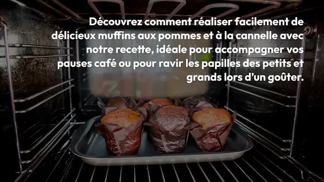 Video thumbnail for Muffins aux Pommes et Cannelle: La Recette Parfaite pour un Goûter Gourmand