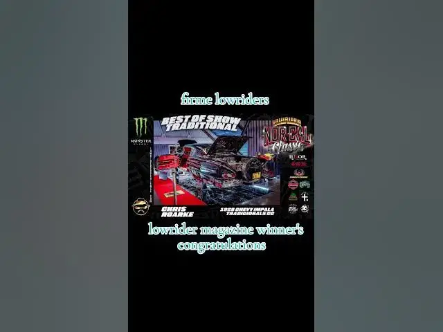 'Video thumbnail for Lowrider magazine North Cal 2025 super show winners congratulations firme lowriders approved'