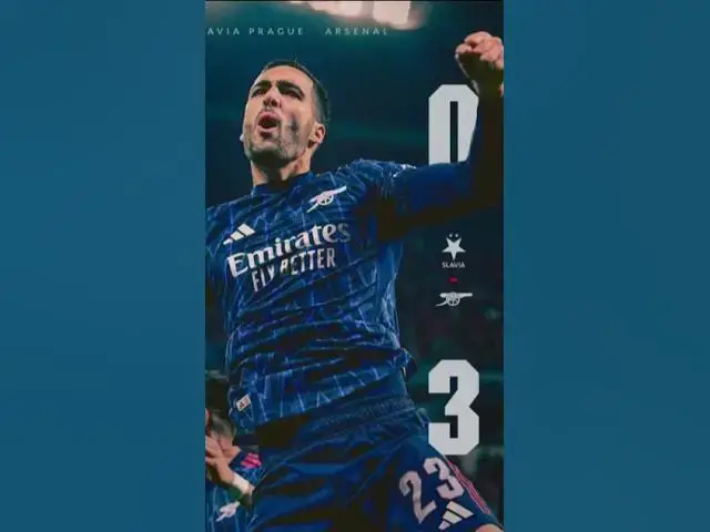 Video thumbnail for SLAVIA VS ARSENAL 0-3 CHAMPIONS LEAGUE