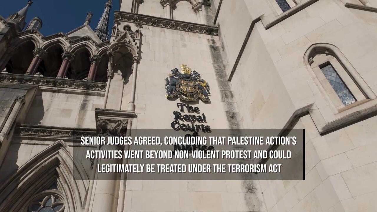 Video thumbnail for Judges Rule Terrorism Ban on Palestine Action Was Lawful.