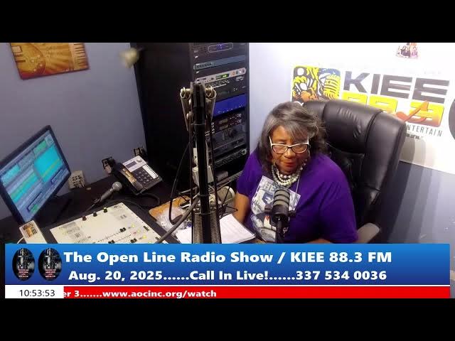 Video thumbnail for The Open line Radio Show Live!