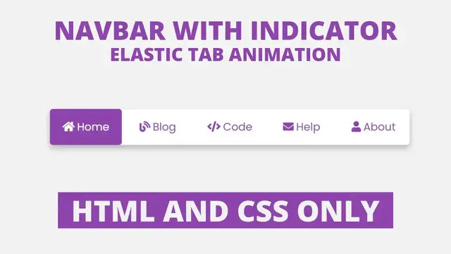 Video thumbnail for Animated Navigation Menu Bar Hover Effect in HTML and CSS