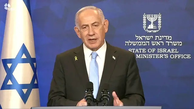 'Video thumbnail for Netanyahu urges Israel put aside ‘differences’ before captives’ return'