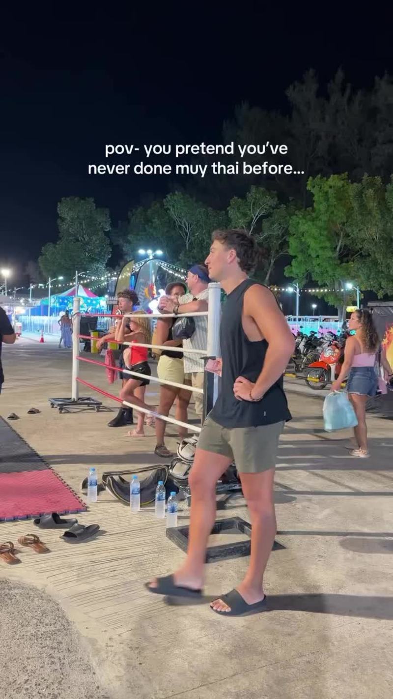 Video thumbnail for Secret Muay Thai Expert Surprises Night Market Crowd