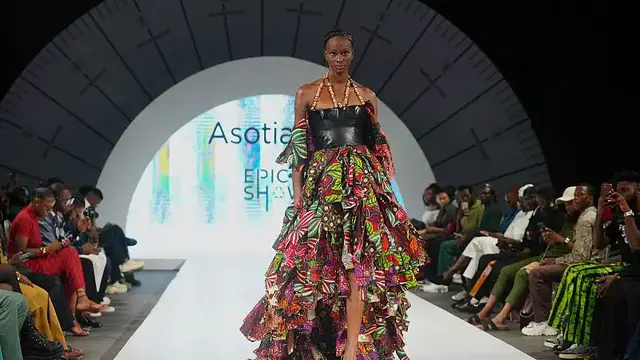 Video thumbnail for Young designers grace the runway at Fashion Finest Africa’s show in Lagos