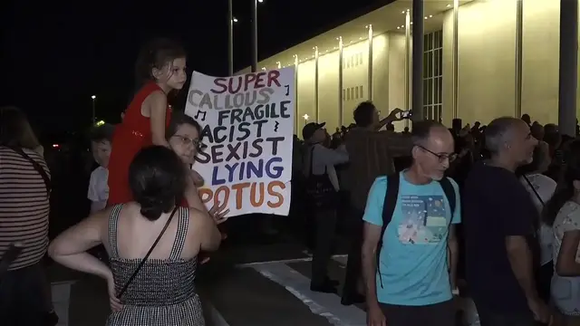 Video thumbnail for Trump’s threats to demolish Kennedy Center sparks protest