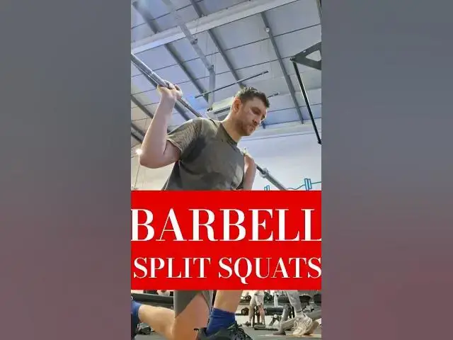 Video thumbnail for BARBELL SPLIT SQUATS #bodybuilding #legworkout #barbellworkout