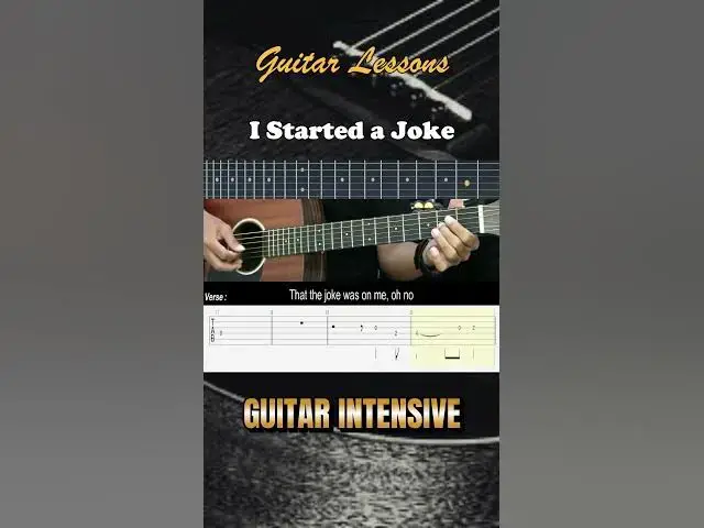 Video thumbnail for I Started a Joke - Bee Gees | EASY Guitar Lessons TAB - Guitar Tutorial